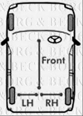 BORG & BECK bkb2169 -  Трос, стояночная тормозная система